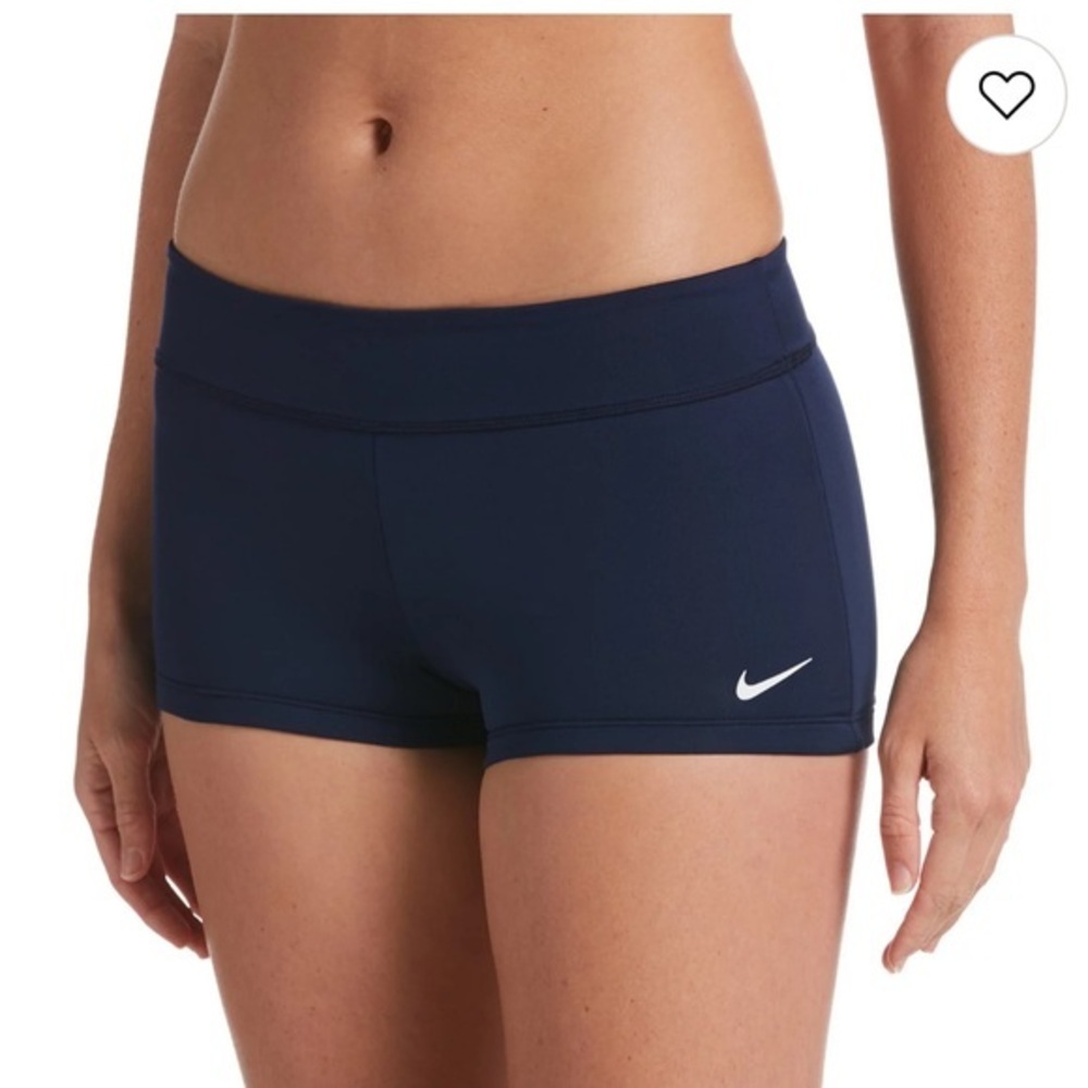 Nike Women's BLACK Athletic Shorts WITH WHITE EMBROIDERED LOGO